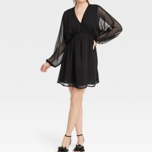 Women's Balloon Long Sleeve Mini Dress - A New Day